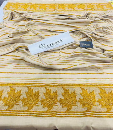 Ladies winter Special Velvet wool shawl-Yellow