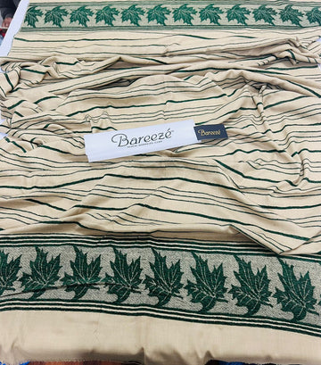 Ladies winter Special Velvet wool shawl-Green
