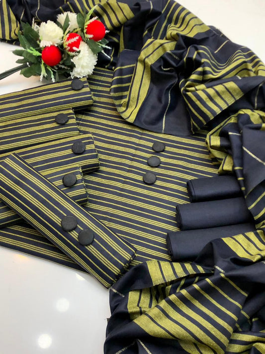 3PC Multani Susi khaadi lawn -11