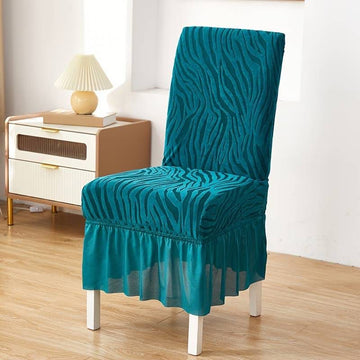Zebra Chair Cover - Zinc